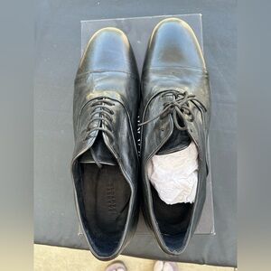 Barney’s New York Men's Black Leather Dress Shoes